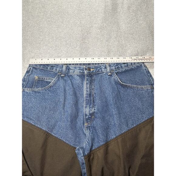 Wrangler Pro Gear Jeans Mens W34 L30 Upland Canvas Brush Guard Hunting Hiking - Picture 3 of 16